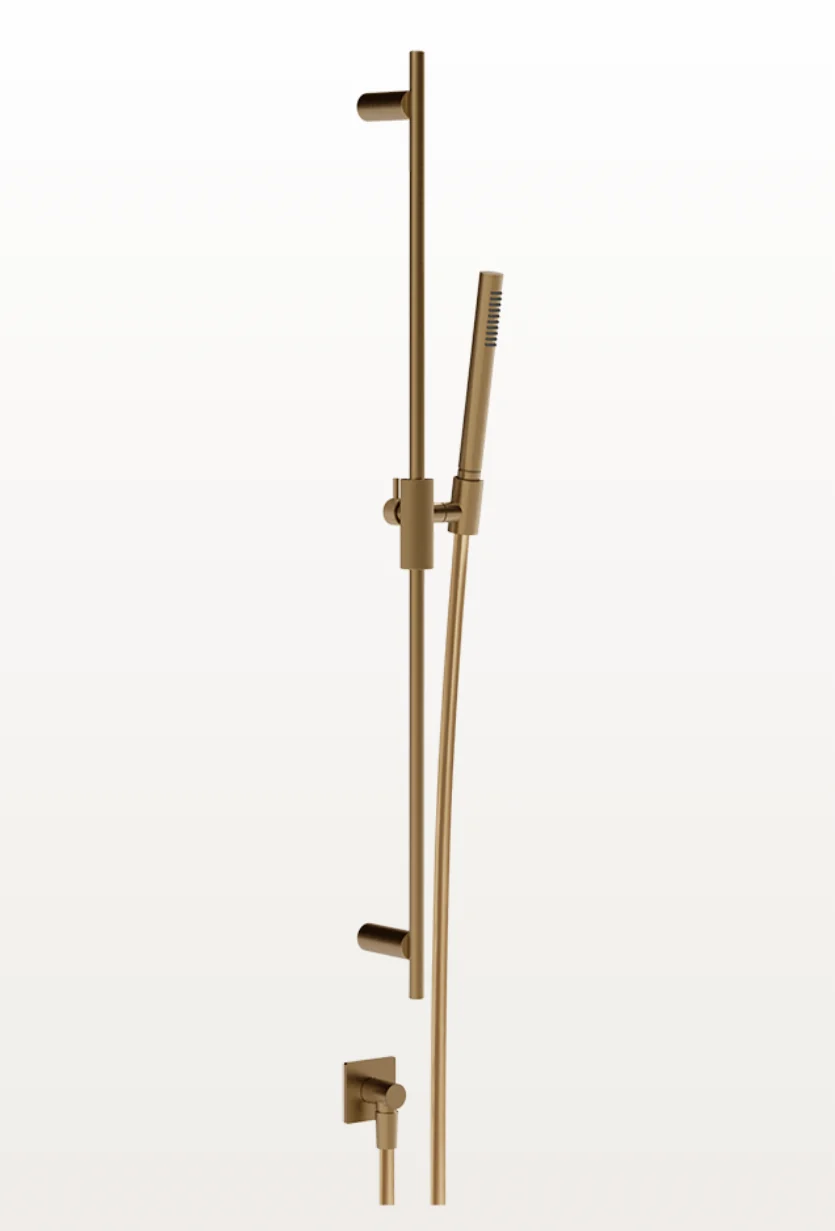 Душевой гарнитур, Gessi, Inverso Diamantato, цвет-Deep Bronze Brushed PVD