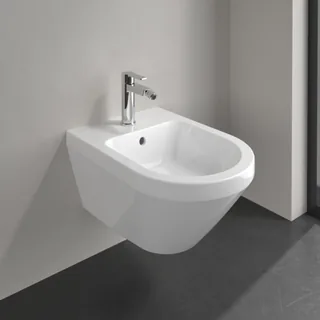 Биде, Villeroy&Boch, Architectura, подвесной, шгв 370*530*270, CeramicPlus, цвет-альпийский белый