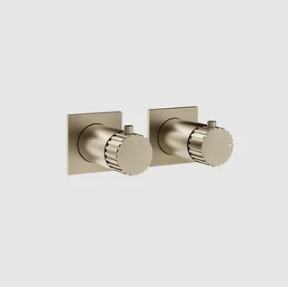 Смеситель для душа, Gessi, Incastri, на 3 потребителя, настенный встраиваемый, цвет-Finox Brushed Nickel