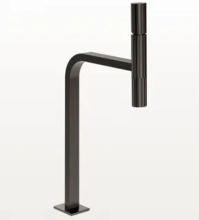 Смеситель для раковины, Gessi, Incastri, на раковину/столешницу, цвет-Black Metal Brushed PVD — иконка