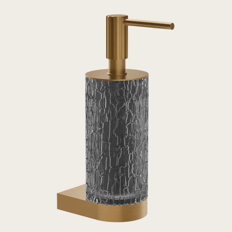 Дозатор для жидкого мыла, Gessi, Incastri Basin Area, шгв 67*128*229, цвет дозатора-Coffee Bronze Brushed PVD