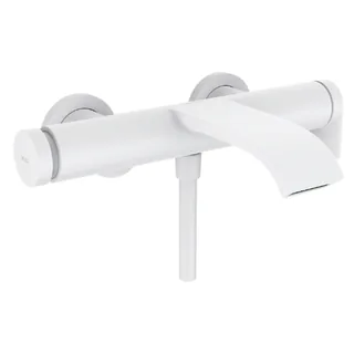Смеситель для ванны и душа, Hansgrohe, Vivenis, настенный, цвет-белый матовый