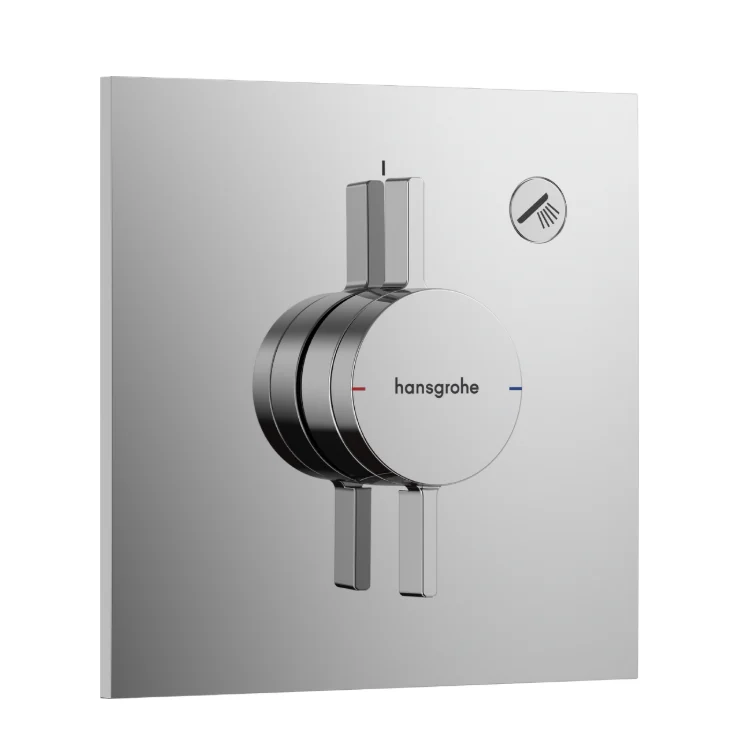 Смеситель для ванны и душа, Hansgrohe, DuoTurn E, на 1 потребитель, настенный встраиваемый, цвет-хром