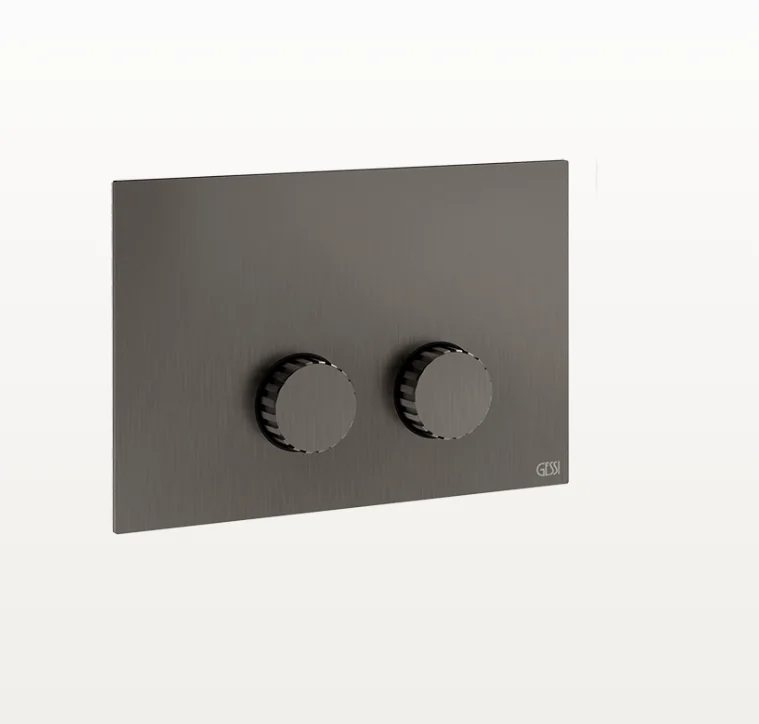 Клавиша смыва, Gessi, Incastri Total Look, для унитаза, шгв 215*19*145, цвет-Black Metal Brushed PVD