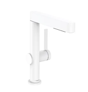 Смеситель для раковины, Hansgrohe, Finoris, на раковину/столешницу, цвет-белый матовый
