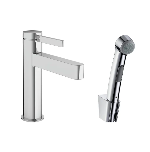 Смеситель для раковины, Hansgrohe, Finoris, на раковину/столешницу, цвет-хром