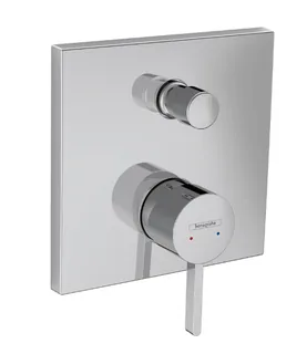 Смеситель для душа, Hansgrohe, Finoris, на 2 потребителя, настенный встраиваемый, цвет-хром