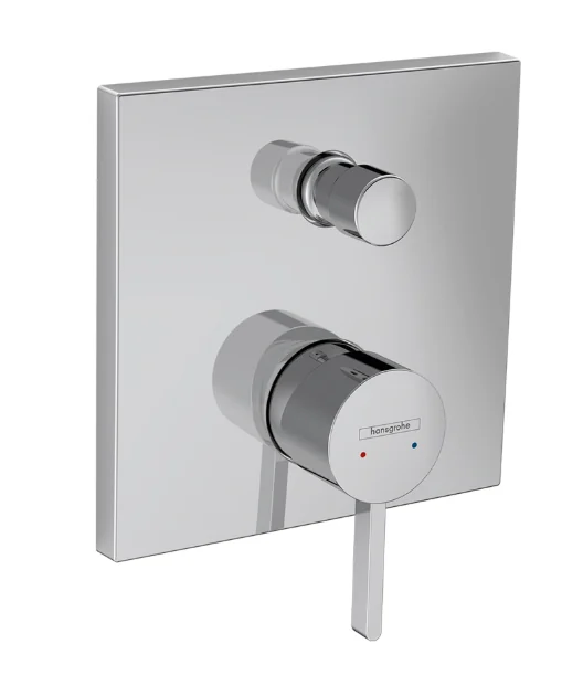 Смеситель для душа, Hansgrohe, Finoris, на 2 потребителя, настенный встраиваемый, цвет-хром