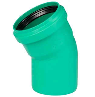 Отвод, Ostendorf, KG2000, KG2000B, 30°, 160, PP-MD, цвет-RAL 6017 зеленый, для усиленной канализации