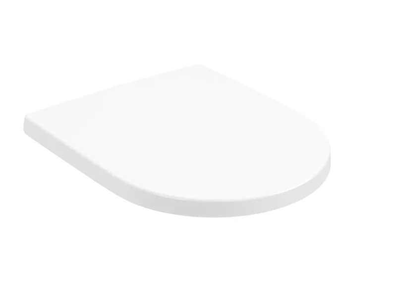 Сиденье для унитаза, Villeroy&Boch, Subway 3.0, шг 374*438, CeramicPlus, цвет-Stone White