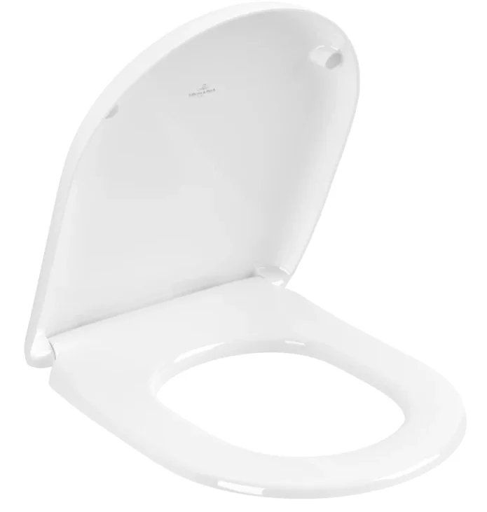 Сиденье для унитаза, Villeroy&Boch, Antao, шг 373*445, CeramicPlus, цвет-альпийский белый