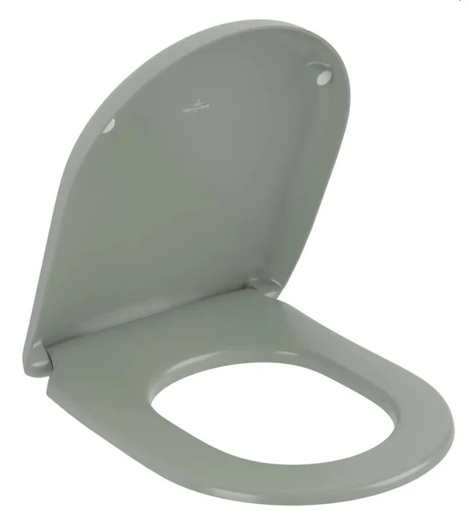 Сиденье для унитаза, Villeroy&Boch, Antao, шг 373*445, CeramicPlus, цвет-Morning Green