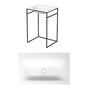 Раковина, Bette, BetteLux Shape, шгв 600*495*120, отверстия для смесителя-3, BetteGlasur® Plus, цвет-белый