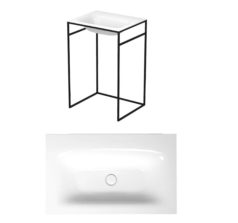 Раковина, Bette, BetteLux Shape, шгв 600*495*120, отверстия для смесителя-3, BetteGlasur® Plus, цвет-белый