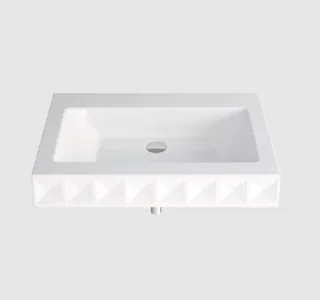 Раковина, Bette, BetteLoft Ornament, шгв 825*525*100, отверстия для смесителя-отсутствуют, цвет-белый
