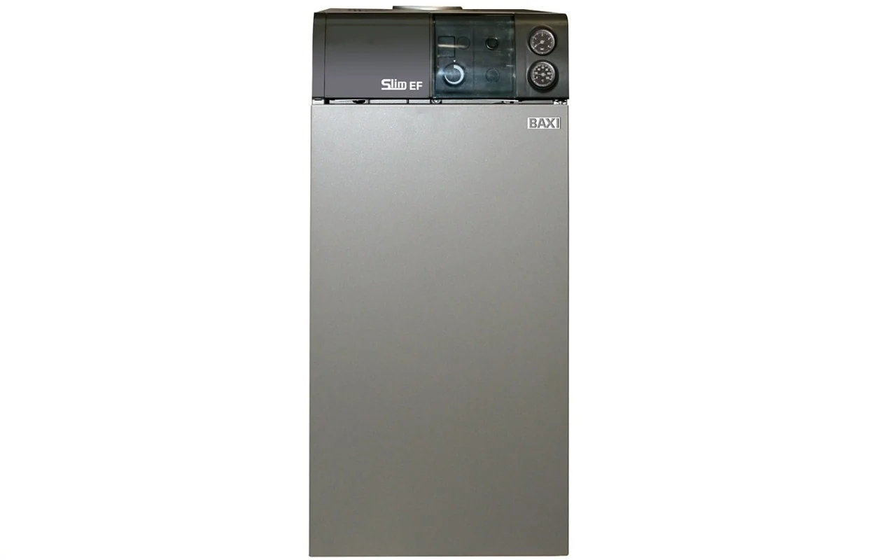 Котёл напольный, Baxi, SLIM EF 1.49, без вытяжного колпака, энергонезависимый, без подключения автоматики (старый арт 7116068--)