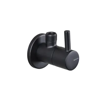 Вентиль, Splendy, запорный угловой, 3/8", цвет-черный матовый — иконка