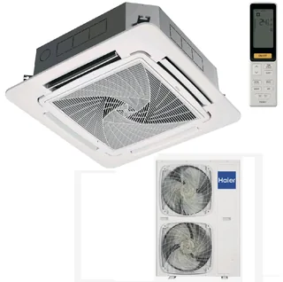 AB160S2SR1FA / 1U160S2SP2FB / PB-950QB, Сплит-система, Haier, Super Match Plus, кассетная, 4-х поточная с круговым потоком, с ИК пультом
