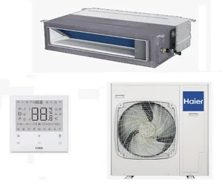 AD140S2SM9FA / 1U140S2SN2FA, Сплит-система, Haier, Super Match Plus, канальная