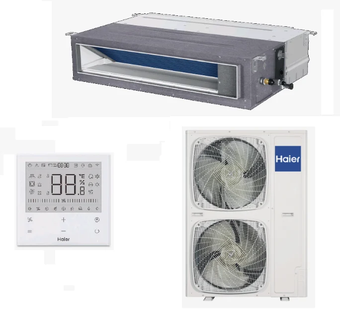 AD160S2SM9FA / 1U160S2SP2FB, Сплит-система, Haier, Super Match Plus, канальная