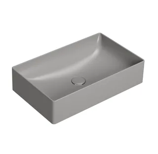 Раковина, Globo, T-EDGE, шгв 610*370*140, отверстия для смесителя-отсутствуют, CERASLIDE, BATAFORM, цвет-Agata