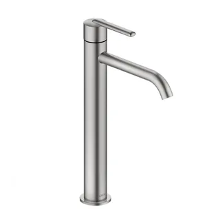 Смеситель для раковины, Duravit, Balcoon, цвет-сталь брашированная