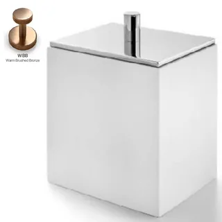 Контейнер универсальный, 3SC, BeMood White, с крышкой, шгв 100*80*125, цвет-композит белый/Warm Brushed Bronze — иконка
