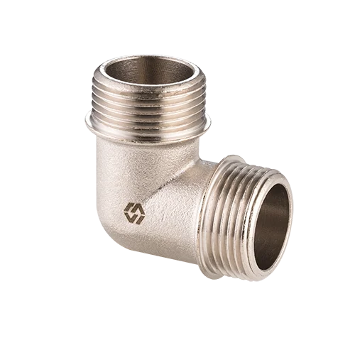 Угольник, 3/4", НН, латунь никелированная