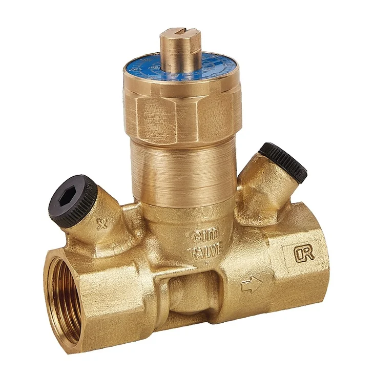 Балансировочный клапан для ГВС, DN 15, 1/2", ВВ, PN 25, термостатический