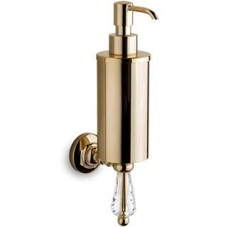Дозатор для жидкого мыла, 3SC, Boheme, шгв 90*150*230, цвет-Polished Gold 24Kt, декоративный элемент-хрусталь Swarovski