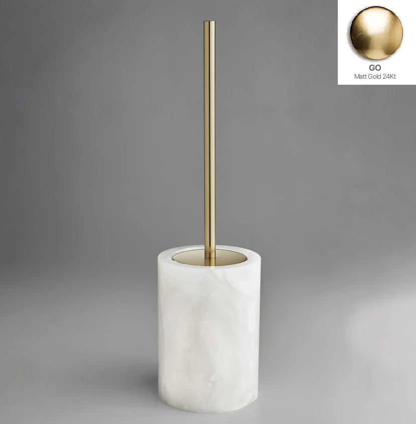 Ёршик, 3SC, Baster Round, шгв 115*115*400, цвет-Matt Gold 24Kt, колба-Alabaster