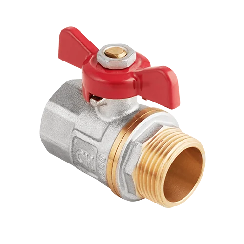 Кран шаровой, AquaHit, 3/4", НВ, PN 25, ручка-бабочка (БГШ)
