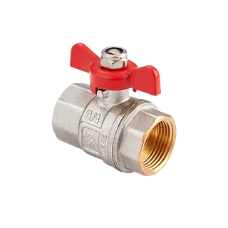 Кран шаровой, Premium, 1/2", ВВ, PN 40, ручка-бабочка