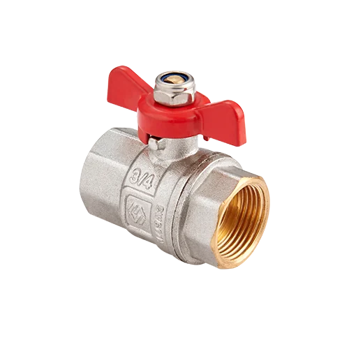 Кран шаровой, Premium, 3/4", ВВ, PN 40, ручка-бабочка