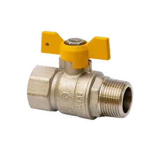 Кран шаровой, Premium, 3/4", НВ, PN 25, ручка-бабочка, газовый