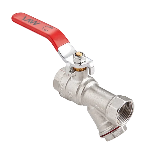 Кран шаровой, Premium, ГОСТ, 3/4", ВВ, PN 25, ручка-рычаг, с фильтром