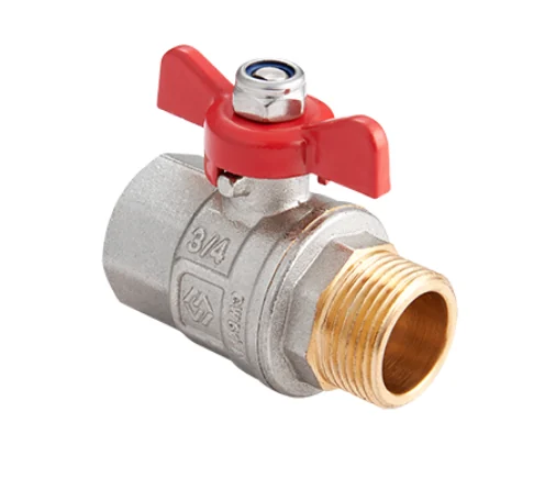 Кран шаровой, Premium, ГОСТ, 1/2", НВ, PN 40, ручка-бабочка
