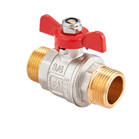Кран шаровой, Premium, ГОСТ, 3/4", НН, PN 40, ручка-бабочка
