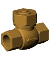 Клапан обратный подъемный, муфтовый, PN25, DN25, корпус бронза