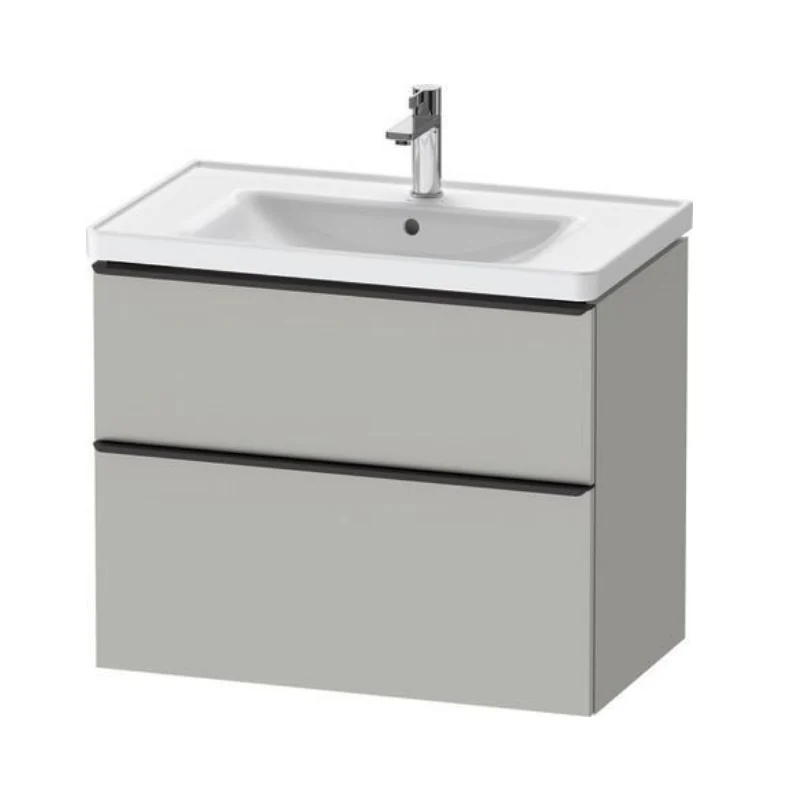 Тумба под раковину, Duravit, D-Neo, шгв 784*452*625, D-Neo, раковина-необходимо заказать, цвет-бетонно-серый матовый