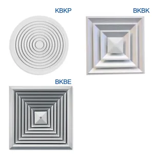 KBKP, BKBK, BKBE, Диффузоры потолочные Trox — иконка