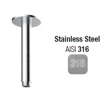 Держатель верхнего душа, Almar, 316 Stainless Steel, цвет-316 Stainless Steel (Товар заказной, возврату не подлежит)