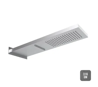Верхний душ, Almar, Wall Mounted head showers, 537*165, цвет-Gun Metal Brushed PVD (Товар заказной, возврату не подлежит) — иконка
