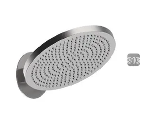 Верхний душ, Almar, 316 Stalnless Steel, 232*232, цвет-Stainless Steel AISI 316 (Товар заказной, возврату не подлежит)