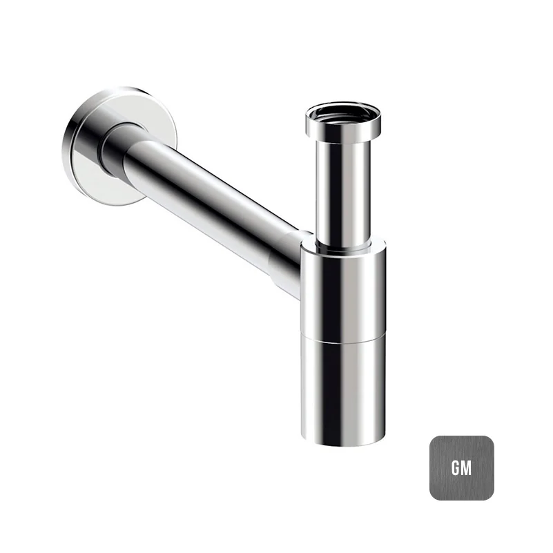 Сифон, Almar, бутылочный, цвет-Gun Metal Brushed PVD (Товар заказной, возврату не подлежит)