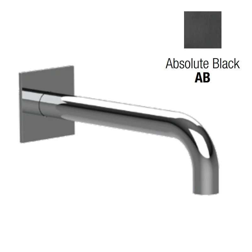Излив, Almar, Waterfalls, с квадратным отражателем, цвет-Absolute Black Brushed PVD (Товар заказной, возврату не подлежит)