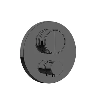 Смеситель для душа, Almar, Core, на 2 потребителя, цвет-Absolute Black Brushed PVD (Товар заказной, возврату не подлежит)