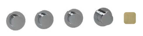 Смеситель для душа, Almar, Water Control Modular, на 3 потребителя, цвет-High Brass Brushed PVD (Товар заказной, возврату не подлежит)