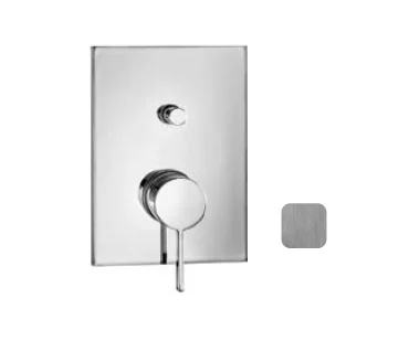 Смеситель для душа, Almar, Core, на 2 потребителя, с переключателем, цвет-Brushed Nickel (Товар заказной, возврату не подлежит)