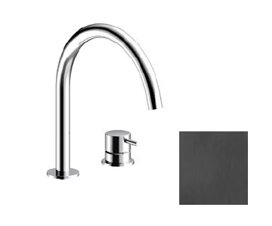 Смеситель для раковины, Almar, цвет-Absolute Black Brushed PVD (Товар заказной, возврату не подлежит)